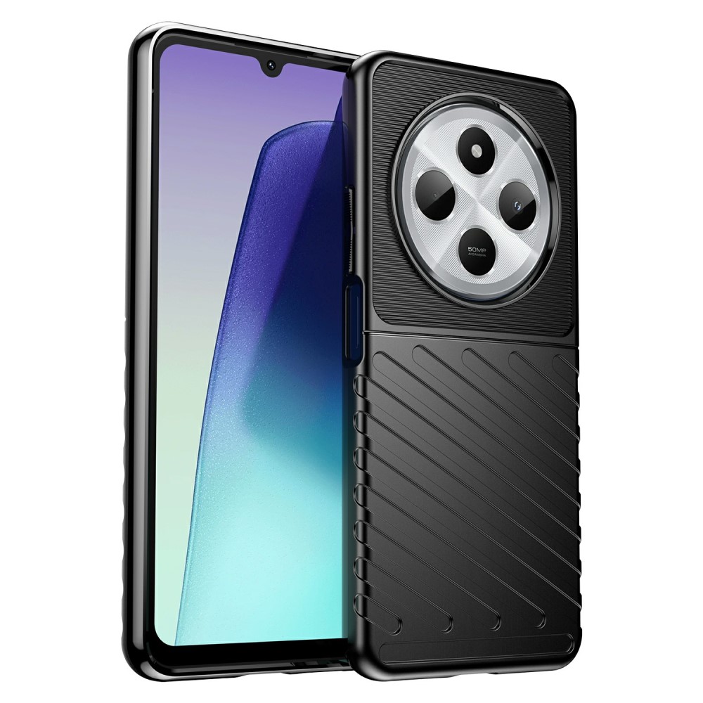 Θήκη Xiaomi Redmi 14C Mad Mask Thunder Series Πλάτη από ενισχυμένο TPU μαύρο Θήκη Xiaomi Redmi 14C Mad Mask Thunder Series Πλάτη από ενισχυμένο TPU μαύρο