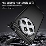 Θήκη Xiaomi Redmi 14C / Poco C75 MOFI Brushed V2 TPU Carbon Πλάτη μπλε - Image 5