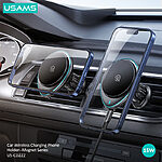 Βάση Αυτοκινήτου Αεραγωγού USAMS US-CD222  JC Series 15W με ασύρματη φόρτιση 5W/7.5W/10W/15W μαύρο - Image 4