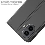 Θήκη Nothing CMF Phone 1 5G DUX DUCIS Skin Pro Series με βάση στήριξης, υποδοχή καρτών και μαγνητικό κούμπωμα Flip Wallet από συνθετικό δέρμα και TPU μαύρο - Image 5