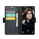 Θήκη Samsung Galaxy A16 4G / A16 5G CASEME 023 Series Πορτοφόλι με βάση στήριξης, υποδοχές καρτών και μαγνητικό κούμπωμα από συνθετικό δέρμα και TPU μαύρο - Image 3