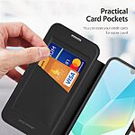 Θήκη Samsung Galaxy A16 4G / A16 5G DUX DUCIS Skin X Pro Series με βάση στήριξης, συμβατό με MagSafe φορτιστή υποδοχή καρτών και μαγνητικό κούμπωμα Flip Wallet από συνθετικό δέρμα και εσωτερικό TPU μαύρο - Image 5