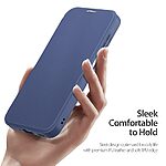 Θήκη Samsung Galaxy A16 4G / A16 5G DUX DUCIS Skin X Pro Series με βάση στήριξης, συμβατό με MagSafe φορτιστή υποδοχή καρτών και μαγνητικό κούμπωμα Flip Wallet από συνθετικό δέρμα και εσωτερικό TPU μπλε - Image 3