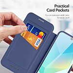 Θήκη Samsung Galaxy A16 4G / A16 5G DUX DUCIS Skin X Pro Series με βάση στήριξης, συμβατό με MagSafe φορτιστή υποδοχή καρτών και μαγνητικό κούμπωμα Flip Wallet από συνθετικό δέρμα και εσωτερικό TPU μπλε - Image 5