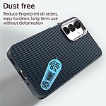 Θήκη Samsung Galaxy A16 4G / A16 5G Mad Mask Σχέδιο carbon fiber texture με ενισχυμένες γωνίες από Premium ανθεκτικό TPU μπλε - Image 4