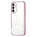 Θήκη Samsung Galaxy A16 4G / A16 5G Mad Mask Electroplating Series Thin Frame Πλάτη από Premium TPU με μεταλιζέ περίβλημα ροζ