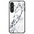 Θήκη Samsung Galaxy A16 4G / A16 5G OEM σχέδιο Marble με Πλάτη Tempered Glass TPU λευκό