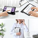 Θήκη Tablet Samsung Galaxy Tab A9 8.7" DUX DUCIS Toby Series Tri-Fold με ειδική θέση για πενάκι και διάφανη ενισχυμένη πλάτη μαύρο - Image 3