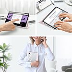 Θήκη Tablet Samsung Galaxy Tab A9 8.7" DUX DUCIS Toby Series Tri-Fold με ειδική θέση για πενάκι και διάφανη ενισχυμένη πλάτη ροζ ανοιχτό - Image 3