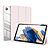 Θήκη Tablet Samsung Galaxy Tab A9 8.7" DUX DUCIS Toby Series Tri-Fold με ειδική θέση για πενάκι και διάφανη ενισχυμένη πλάτη ροζ ανοιχτό