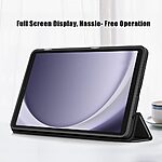 Θήκη Tablet Samsung Galaxy Tab A9 8.7" Mad Mask Tri-Fold Ανθεκτική σε πτώσεις, TPU και διάφανη ενισχυμένη πλάτη μαύρο - Image 3