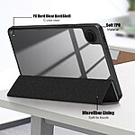 Θήκη Tablet Samsung Galaxy Tab A9 8.7" Mad Mask Tri-Fold Ανθεκτική σε πτώσεις, TPU και διάφανη ενισχυμένη πλάτη μαύρο - Image 4