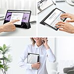 Θήκη Tablet Samsung Galaxy Tab A9+ 11" DUX DUCIS Toby Series Tri-Fold με ειδική θέση για πενάκι και διάφανη ενισχυμένη πλάτη μαύρο - Image 3