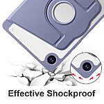 Θήκη Tablet Samsung Galaxy Tab A9+ 11" Mad Mask Rotary Stand Series, με 2 θέσεις στήριξης, Ανθεκτική σε πτώσεις, TPU και ενισχυμένη πλάτη μωβ - Image 5