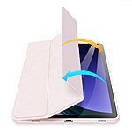 Θήκη Tablet Samsung Galaxy Tab S9 FE 10.9" DUX DUCIS Toby Series Tri-Fold με ειδική θέση για πενάκι και διάφανη ενισχυμένη πλάτη ροζ ανοιχτό - Image 5