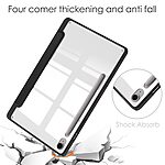 Θήκη Tablet Samsung Galaxy Tab S9 FE 10.9" Mad Mask Tri-Fold με ειδική θέση για πενάκι και διάφανη ενισχυμένη πλάτη μαύρο - Image 4