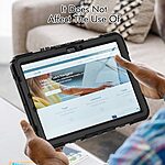 Θήκη Tablet Samsung Galaxy Tab S9 FE 10.9" Mad Mask Premium V2 με βάση στήριξης, ενισχυμένες γωνίες , περιστρεφόμενο Hand Strap και ειδικό λουράκι μεταφοράς, διπλή προστασία Πλάτη μαύρο - Image 5