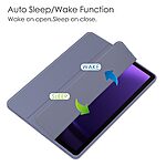 Θήκη Tablet Samsung Galaxy Tab S9 FE 10.9" Mad Mask Tri-Fold με ειδική θέση για πενάκι και διάφανη ενισχυμένη πλάτη μωβ - Image 3