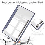 Θήκη Tablet Samsung Galaxy Tab S9 FE 10.9" Mad Mask Tri-Fold με ειδική θέση για πενάκι και διάφανη ενισχυμένη πλάτη μωβ - Image 4