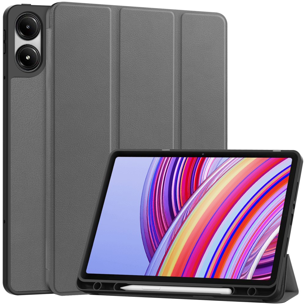 Θήκη Tablet Xiaomi Redmi Pad Pro 12.1" / Pro 5G 12.1" Mad Mask Tri-Fold με ειδική θέση για πενάκι και ενισχυμένη πλάτη γκρι Θήκη Tablet Xiaomi Redmi Pad Pro 12.1" / Pro 5G 12.1" Mad Mask Tri-Fold με ειδική θέση για πενάκι και ενισχυμένη πλάτη γκρι