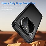 Θήκη Honor Magic7 Pro 5G Mad Mask Brushed TPU Carbon Πλάτη μαύρο - Image 2