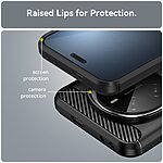 Θήκη Honor Magic7 Pro 5G Mad Mask Brushed TPU Carbon Πλάτη μαύρο - Image 5