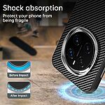 Θήκη Honor Magic7 Pro 5G Mad Mask Σχέδιο carbon fiber texture με ενισχυμένες γωνίες από Premium ανθεκτικό TPU μαύρο - Image 4