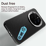 Θήκη Honor Magic7 Pro 5G Mad Mask Σχέδιο carbon fiber texture με ενισχυμένες γωνίες από Premium ανθεκτικό TPU μαύρο - Image 5