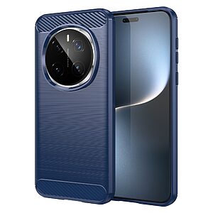 Θήκη Honor Magic7 Pro 5G Mad Mask Brushed TPU Carbon Πλάτη μπλε