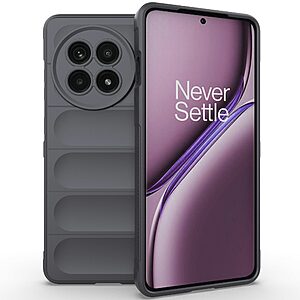 Θήκη OnePlus 13R 5G Mad Mask Rugged Armor από σκληρό Premium TPU γκρι σκούρο