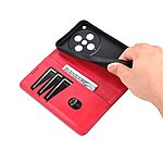 Θήκη Oppo Find X8 Pro 5G AZNS Litchi Retro V4 Texture Leather με βάση στήριξης, υποδοχές καρτών και μαγνητικό κούμπωμα κόκκινο - Image 5