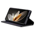 Θήκη Oppo Find X8 Pro 5G AZNS Litchi Retro V4 Texture Leather με βάση στήριξης, υποδοχές καρτών και μαγνητικό κούμπωμα μαύρο - Image 3