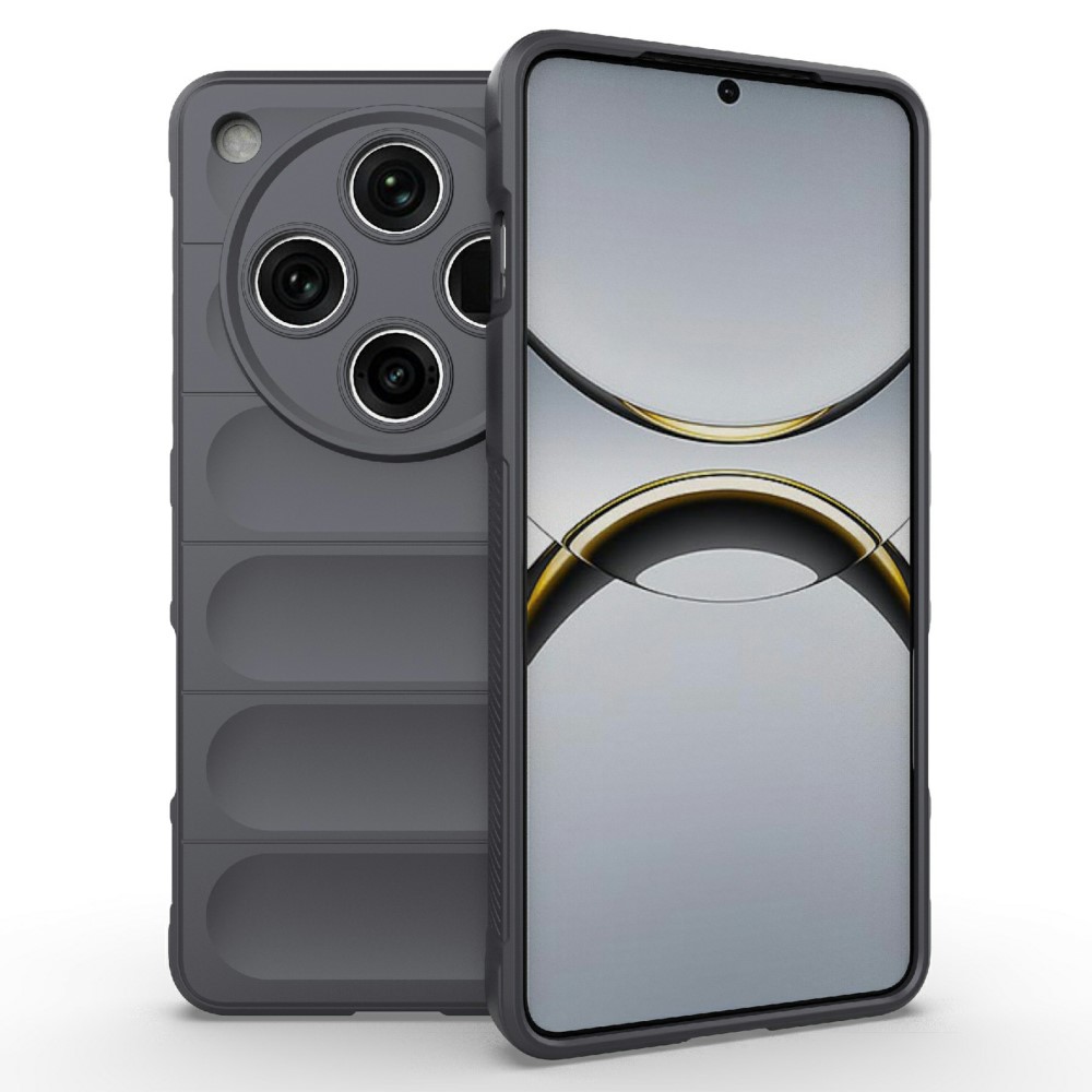 Θήκη Oppo Find X8 Pro 5G Mad Mask Rugged Armor από σκληρό Premium TPU γκρι σκούρο Θήκη Oppo Find X8 Pro 5G Mad Mask Rugged Armor από σκληρό Premium TPU γκρι σκούρο