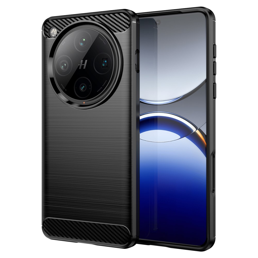 Θήκη Oppo Find X8 Pro 5G Mad Mask Brushed TPU Carbon Πλάτη μαύρο Θήκη Oppo Find X8 Pro 5G Mad Mask Brushed TPU Carbon Πλάτη μαύρο