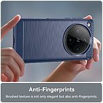 Θήκη Oppo Find X8 Pro 5G Mad Mask Brushed TPU Carbon Πλάτη μπλε - Image 4