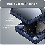 Θήκη Oppo Find X8 Pro 5G Mad Mask Brushed TPU Carbon Πλάτη μπλε - Image 5