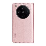 Θήκη Oppo Find X8 Pro 5G YIKATU Folio Series με βάση στήριξης, υποδοχή καρτών και μαγνητικό κούμπωμα Flip Wallet από συνθετικό δέρμα και TPU ροζ χρυσό - Image 3