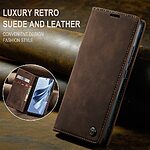 Θήκη Oppo Reno10 5G / Reno10 Pro 5G CASEME 013 Series Πορτοφόλι με βάση στήριξης, υποδοχές καρτών και μαγνητικό κούμπωμα από συνθετικό δέρμα και TPU καφέ - Image 5