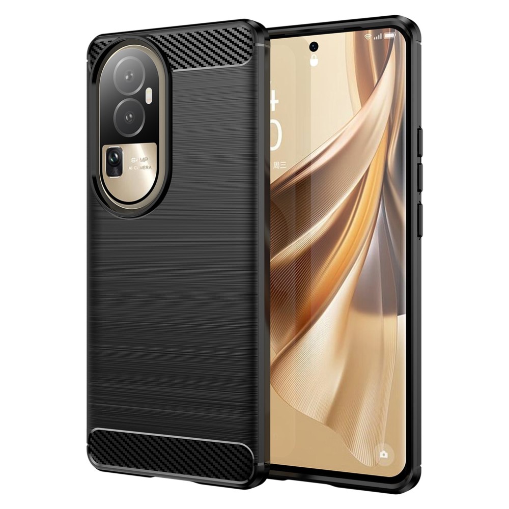 Θήκη Oppo Reno10 5G / Reno10 Pro 5G Mad Mask Brushed TPU Carbon Πλάτη μαύρο Θήκη Oppo Reno10 5G / Reno10 Pro 5G Mad Mask Brushed TPU Carbon Πλάτη μαύρο