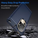 Θήκη Oppo Reno10 5G / Reno10 Pro 5G Mad Mask Brushed TPU Carbon Πλάτη μπλε - Image 3