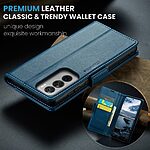 Θήκη Oppo Reno12 Pro 5G CASEME 023 Series Πορτοφόλι με βάση στήριξης, υποδοχές καρτών και μαγνητικό κούμπωμα από συνθετικό δέρμα και TPU πετρόλ - Image 5