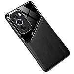 Θήκη Oppo Reno12 Pro 5G OEM Magnetic Glass Series πλάτη με ενσωματωμένο μαγνήτη και υποστήριξη μαγνητικής βάσης από συνθετικό δέρμα TPU μαύρο