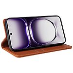 Θήκη Oppo Reno12 Pro 5G YIKATU Folio Series με βάση στήριξης, υποδοχή καρτών και μαγνητικό κούμπωμα Flip Wallet από συνθετικό δέρμα και TPU καφέ ανοιχτό - Image 4