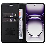 υποδοχή καρτών και μαγνητικό κούμπωμα Flip Wallet από συνθετικό δέρμα και TPU μαύρο