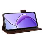 Θήκη Realme 12x 5G / 12 5G Mad Mask Leather Wallet handbag litchi με βάση στήριξης, υποδοχές καρτών και μαγνητικό κούμπωμα καφέ - Image 3