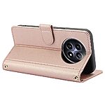 Θήκη Realme 12x 5G / 12 5G Mad Mask PU Leather Series V3 με βάση στήριξης, υποδοχές καρτών και μαγνητικό κούμπωμα ροζ - Image 3