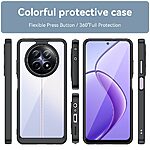 Θήκη Realme 12x 5G / 12 5G Mad Mask Hybrid Sockproof Transparent πλάτη από αντικραδασμικό TPU μαύρο - Image 2