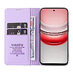 Θήκη Realme C75 YIKATU Folio Series με βάση στήριξης, υποδοχή καρτών και μαγνητικό κούμπωμα Flip Wallet από συνθετικό δέρμα και TPU μωβ ανοιχτό - Image 4