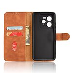 υποδοχές καρτών και μαγνητικό κούμπωμα καφέ