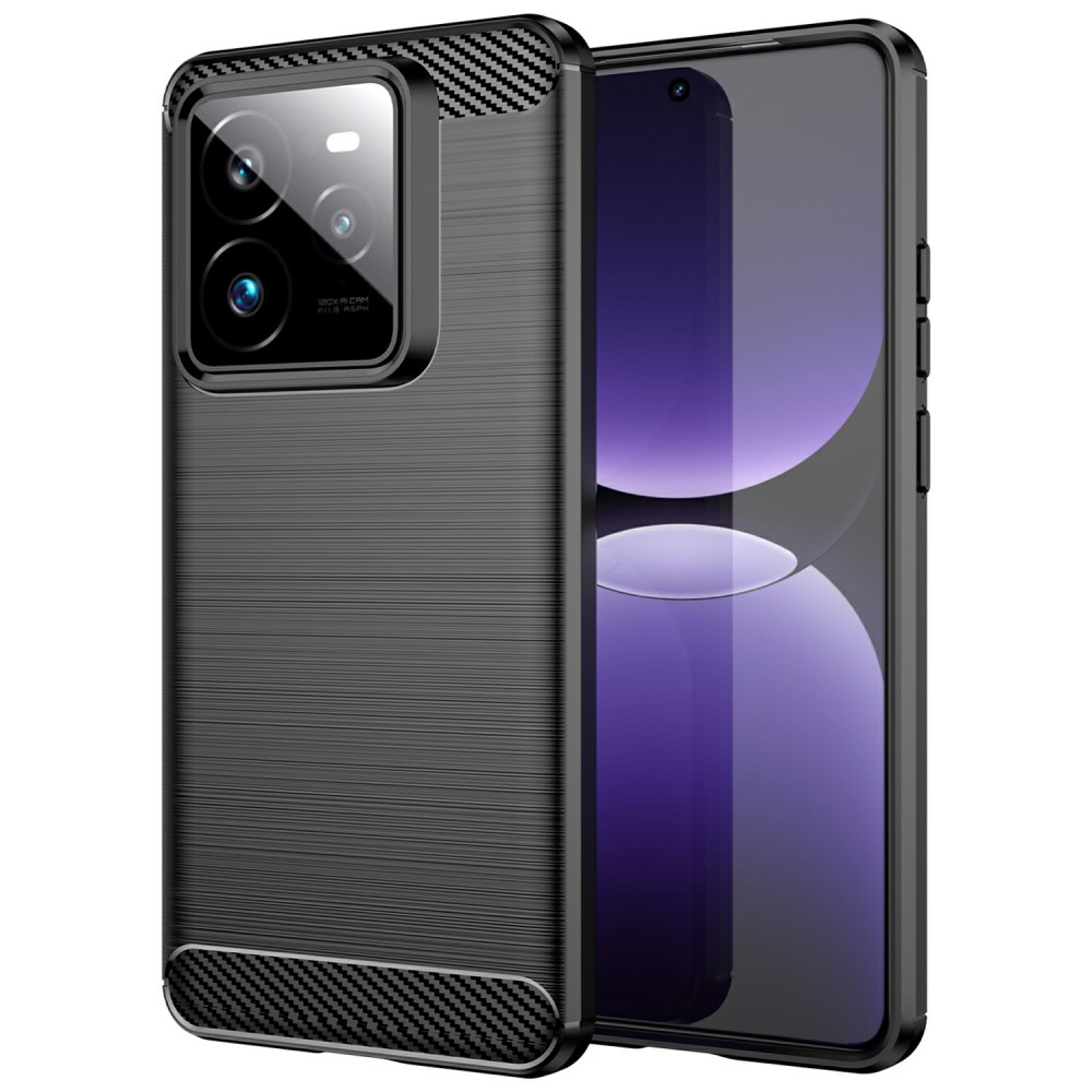 Θήκη Realme GT 7 Pro 5G Mad Mask Brushed TPU Carbon Πλάτη μαύρο Θήκη Realme GT 7 Pro 5G Mad Mask Brushed TPU Carbon Πλάτη μαύρο